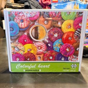 🔮 Colorful Heart Donut Jigsaw Puzzle $5 bundle add-on